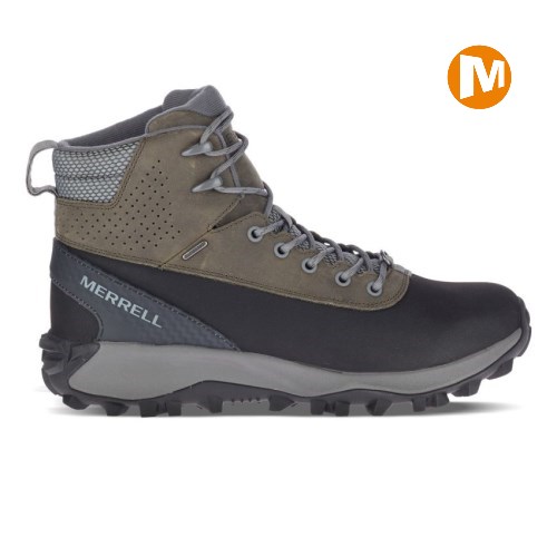 Merrell Thermo Kiruna Mid Shell Waterproof Winterstiefel Herren Grau/Schwarz [DE-QDZAS]